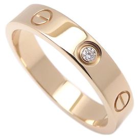 Cartier Mini Love Diamond Ring in 18K Pink Gold Other