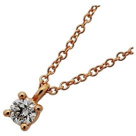 Autre Marque Collier Solitaire Tiffany & Co. en or rose 18K Autre