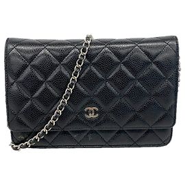 Cartera de hombro con cadena Chanel Matelassé Negro