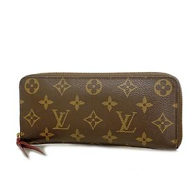 Louis Vuitton Monogram Portefeuille Clemence Long Wallet Fucsia