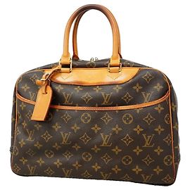 Sac à main Louis Vuitton Monogram Deauville Marron