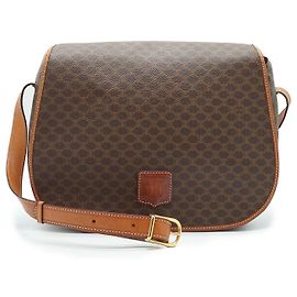 Céline Borsa a tracolla Macadam Marrone