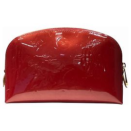 Louis Vuitton Pochette Cosmetic Handbag Pouch Roja