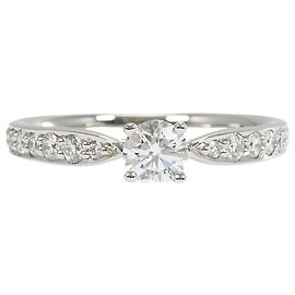 Autre Marque Tiffany & Co. Solitaire Platinum Band Ring Other