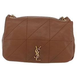 Autre Marque Saint Laurent Jamie 4.3 Quilted Leather Mini Marrone