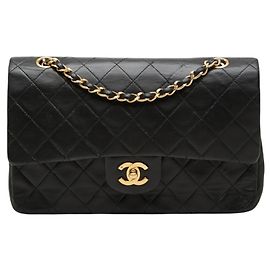 Sac à épaule Chanel Coco Mark Matelassé Double Flap Noir