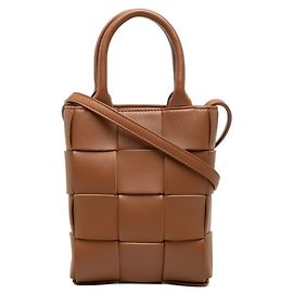 Bottega Veneta Sac Mini Tote Maxi Intrecciato Marron