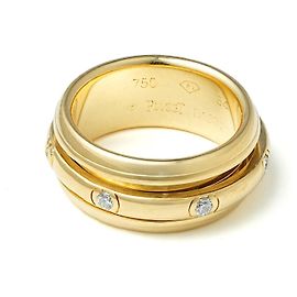 Piaget Possession Drehring Gelbgold Diamanten Größe 54 Golden