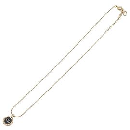 Christian Dior CD Pendant Metal Golden
