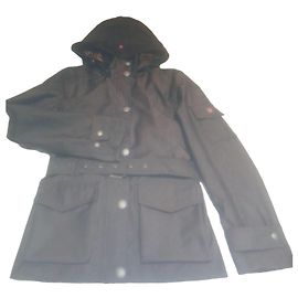 Autre Marque Wellensteyn Women's Grey Parka Jacket with Hood Dark grey
