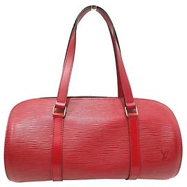 Louis Vuitton Soufflé Handbag Red
