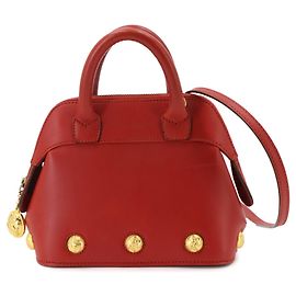 Bolsa de mão e ombro 2 em 1 em couro vermelho Salvatore Ferragamo Vermelho