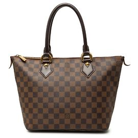 Sac cabas Louis Vuitton Damier Saleya PM Marron
