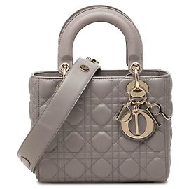 Christian Dior Dior Cannage Lady Small Handbag Brown