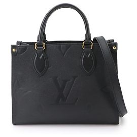Louis Vuitton Monogram Empreinte Onthego PM Tote Bag Schwarz