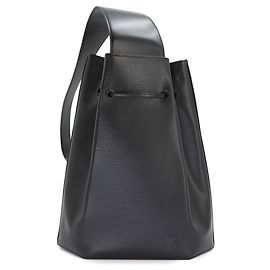 Sac à épaule Louis Vuitton en cuir Epi Noir