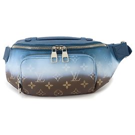 Sac à main Louis Vuitton en toile bleue Bleu