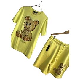 Autre Marque Avenue George V Conjunto de T-shirt e Calções Amarelos Amarelo