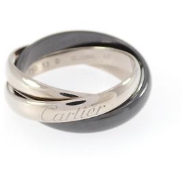 Cartier Trinity Ring Schwarz & Weiß Andere