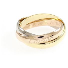 Cartier Trinity Ring in 18K Pink White and Yellow Gold Golden
