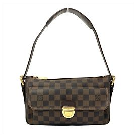 Bolso de hombro Louis Vuitton Ravello GM Castaño Damier ebene