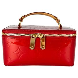 Louis Vuitton Monogram Vernis Handtasche in Pomme d'Amour Rot