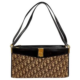 Borsa a tracolla Christian Dior Trotter Marrone