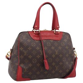 Borsa a mano LOUIS VUITTON Monogram Retiro PM 2way Rossa M50057 LV Auth ep16305A Rosso Monogramma