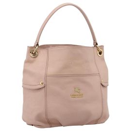 Bolso Tote BURBERRY Blue Label de cuero Beige Oro Auth bs37492 Beige Dorado