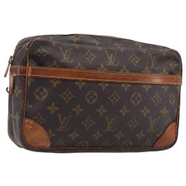 LOUIS VUITTON Monogram Compiegne 28 Clutch Bag M51845 LV Auth 207404 Monogramm