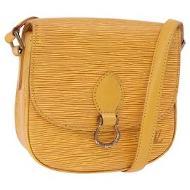Bolso de hombro LOUIS VUITTON Epi Saint Cloud PM Amarillo M52219 LV Auth 167754A Amarillo