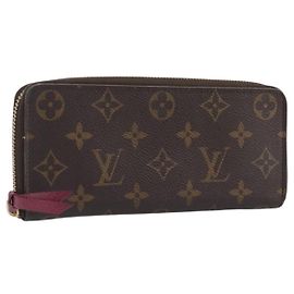 LOUIS VUITTON Monogram Portefeuille Clemence Long Wallet M60742 LV Auth 206815 Monogramme