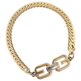 GIVENCHY Bracelet Metal Gold Tone Auth ka6505 Autre
