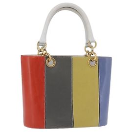 Sac à main Salvatore Ferragamo en cuir multicolore doré authentique 206927A Multicolore Doré