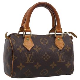 Bolsa de mão LOUIS VUITTON Monogram Mini Speedy M41534 LV Auth ka6485 Monograma
