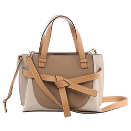 Bolso de mano 2Way Gate Mini de piel Loewe Beige Beige