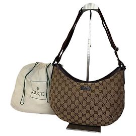 Sac Hobo Vintage Gucci GG Supreme c. fin des années 2000 Tan Brown Camel