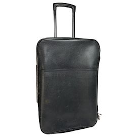 Equipaje con ruedas Vintage Louis Vuitton Taiga 2002 Negro Negro