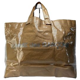 Comme Des Garcons Borsa Tote Vintage Comme des Garçons in PVC Paper Fine 2010s Beige Beige