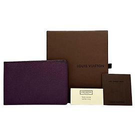Carteira Bifold Vintage Louis Vuitton 2001 Purple Roxo