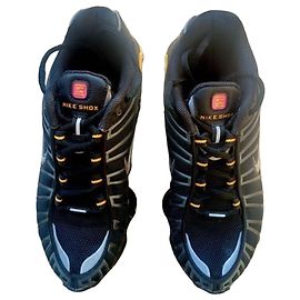 Nike Shox TL Sneakers Black/Laser Orange Black Silvery Orange