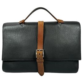 Hermès Hermes Etriviere Business Bag Document Case Black