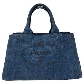 Saco Tote Prada Canapa Denim Outro