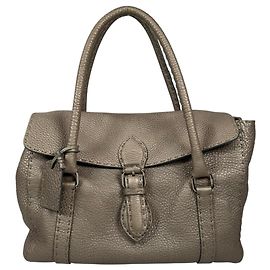 Sac à main Fendi Metallic Beige Autre