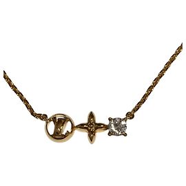 Louis Vuitton Gold-Anhänger Halskette Golden