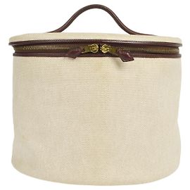 Hermès Hermes Acapulco Vanity Toile with Leather Beige