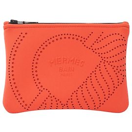 Hermès Borsa a mano Hermes Neo Bankanoe PM Pouch Rosso Arancione