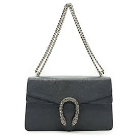 Gucci Dionysus Crystal Embellished Chain Shoulder Bag Black Beige