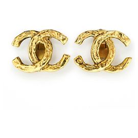 Chanel CC Logo Clip-Ohrringe Golden