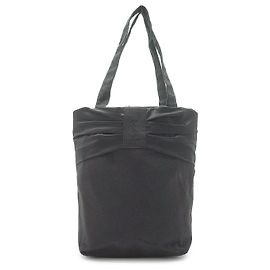 Yves Saint Laurent Parfums Bow Tote Black Fabric Black Pink